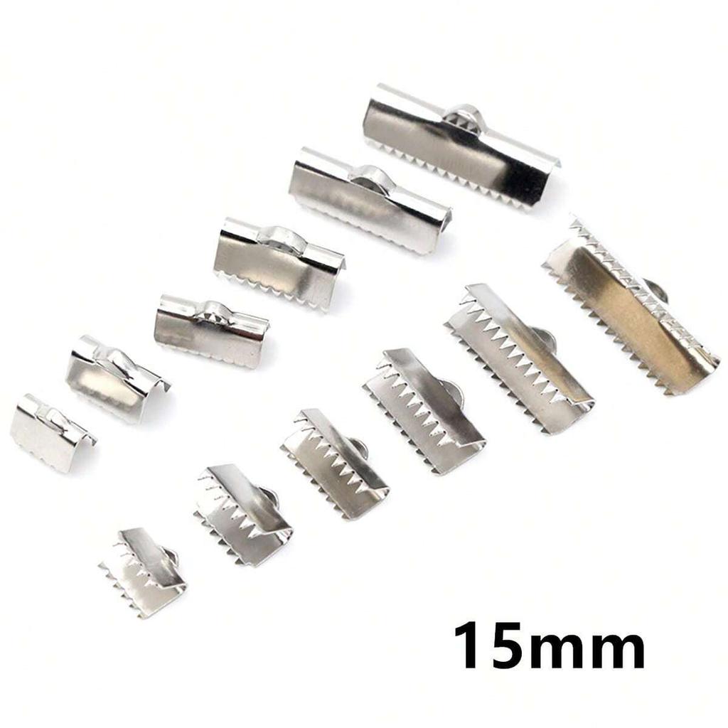 30pcs Stainless Steel Drop Extender Chain Pendant End Spacer Caps End Crimp Crod Bukle Tip Clasp DIY Jewelry Making Accessories