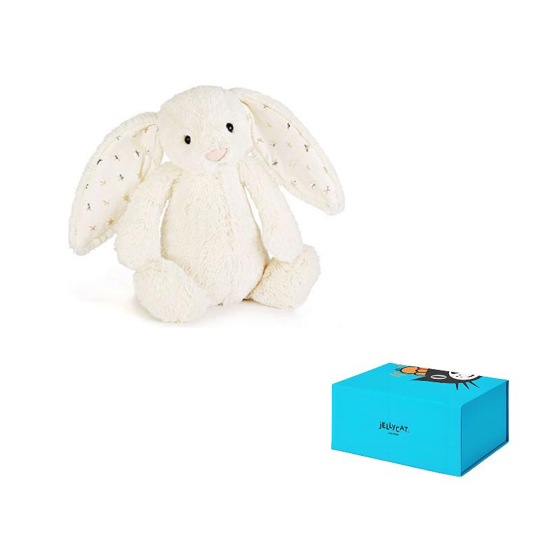 

JELLYCAT Bonnie Rabbit Series Star Shy Cream White Doll Plush Doll 31cm Tall 31cm (1 Pack)