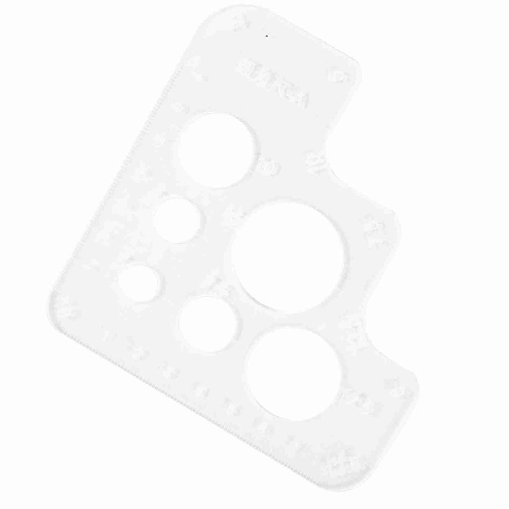 Klarer Acryl Kreis Eckloch Nähvorlage Schablone Leder Positionierungswerkzeug