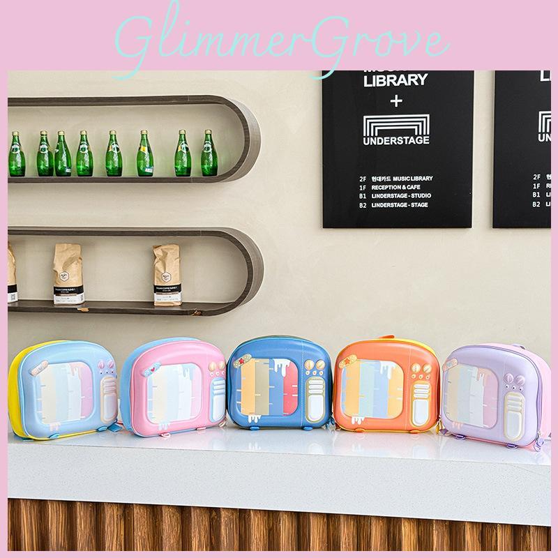 Cute Cartoon Tv Exterior Design Children Hard Shell Backpack For Kindergarten