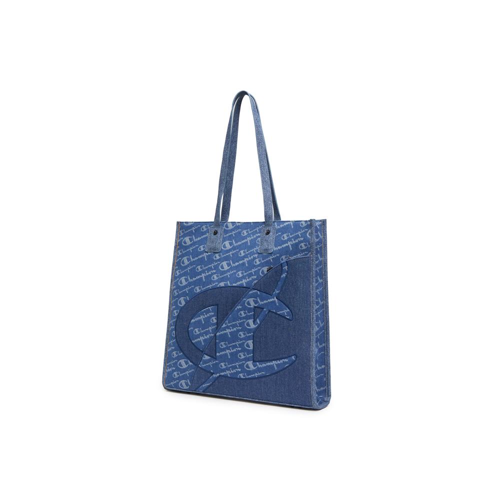 New Champion Fabric Backpack Shoulder Bag Unisex Light Blue Denim/Dark Blue Denim U5BACPU41