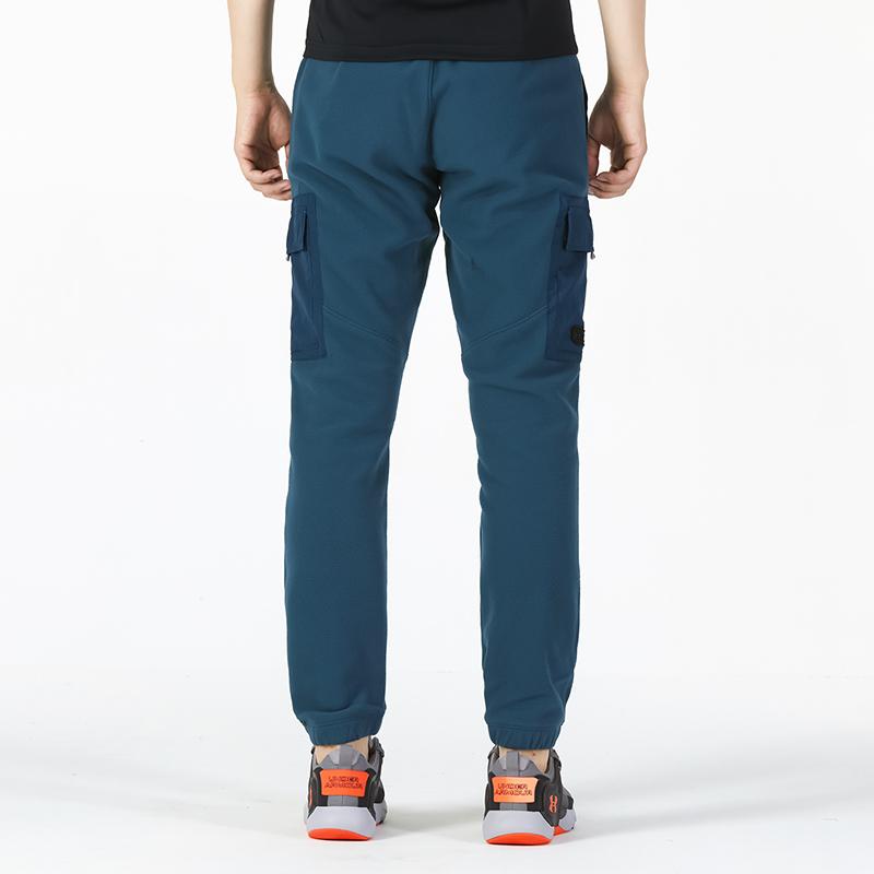 Under Armour ColdGear Infrared Utility Cargo Fleece-Lined Warm Training Joggers Men Bottoms Light-Grey Blue 1366201-413