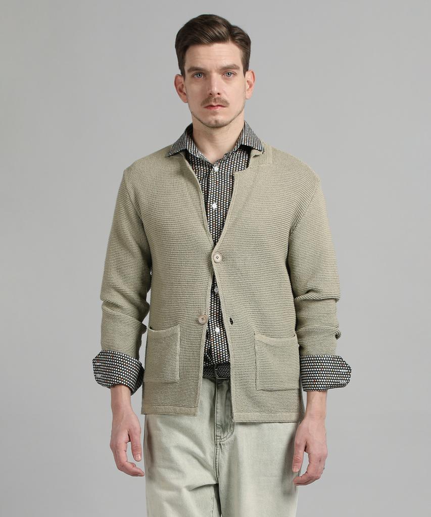 Panicale Acrylic Cotton Knit Jacket [2 Colors]