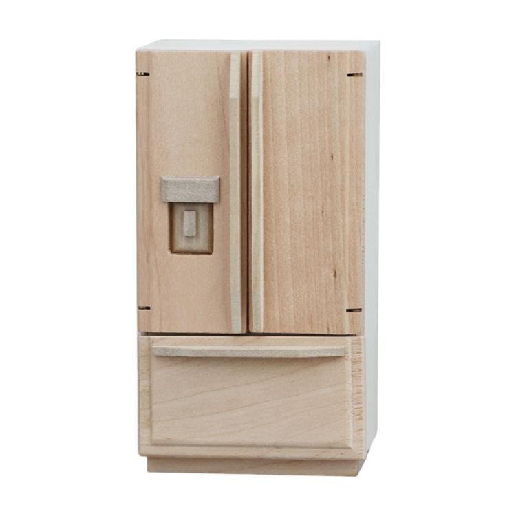 

1/12 Miniature Fridge Wooden Model Furniture Dollhouses Accessory For Enhancing Dollhouses Scene Display Decoration 1