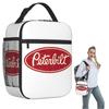 Peterbilt LKW Rennsport Logo Isolierte Lunchtasche für Damen Kinder Auslaufsichere Lebensmittelboxen Thermische Lunchbox Tragetasche
