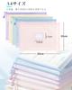 YOAYAO Zippered File Fits Clear A4 Size Document Contact Elementary School Document A4 Receipt Mesh File Document Classification For Study Set with