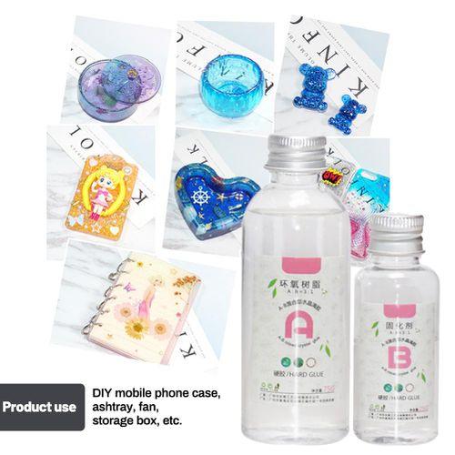 Przezroczysty zestaw kryształów z żywicy epoksydowej Idealny klej do biżuterii DIY Zabawki rzemieślnicze