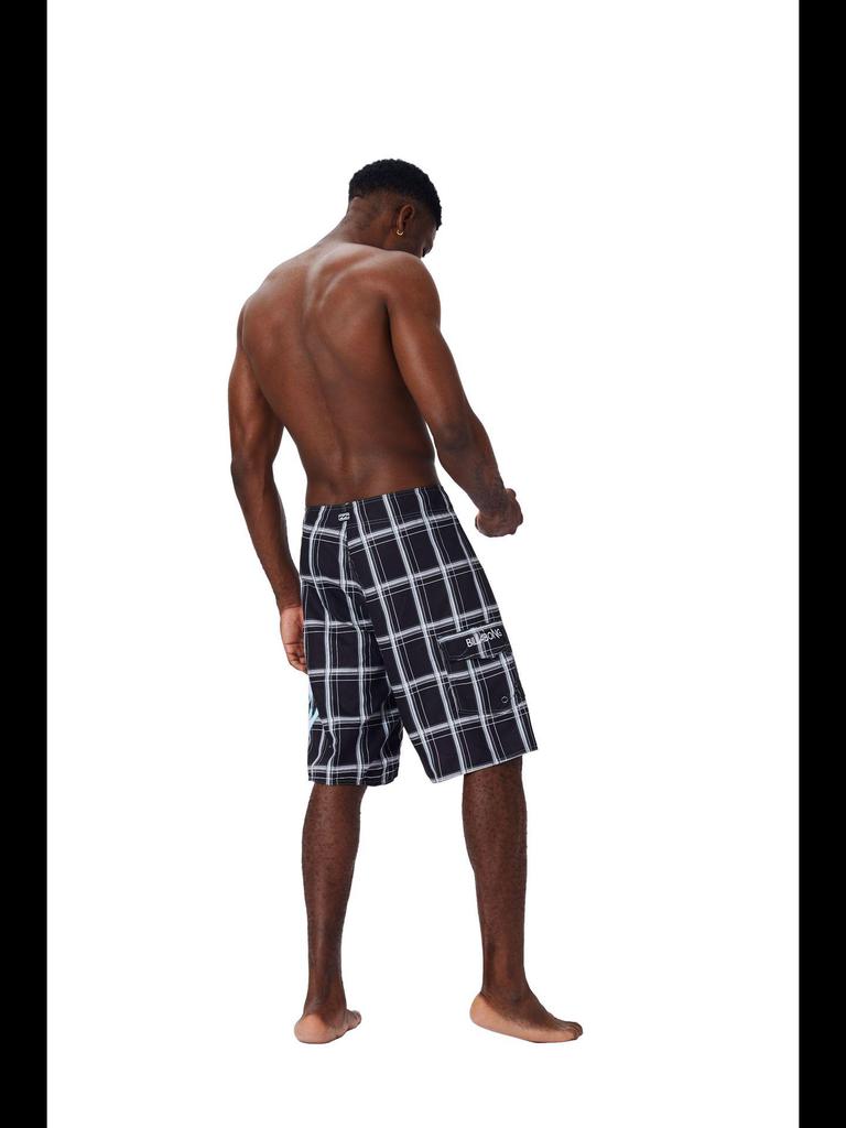 Billabong Men's Quick-Dry Plaid Surf Shorts - Black, Summer 2023