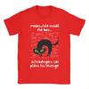Mens Schrodingers Cat Revenge T Shirt  Pure Cotton Clothing Crazy Short Sleeve Round Neck Tees Gift Idea TShirts