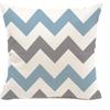 Blue and White Geometric Decorative Pillowcase Living Room Office Home Pillowcase Car Ornaments