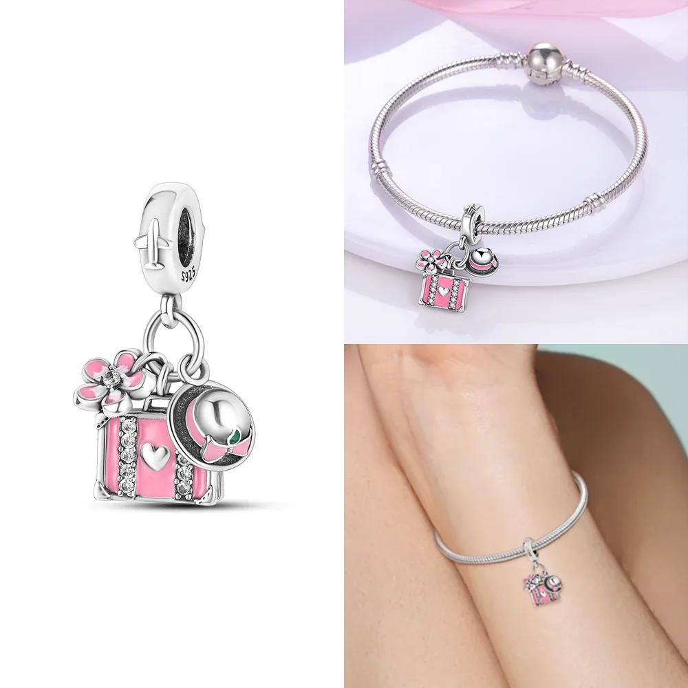 Charm Bead Charms Plata Originales Camera Airplane Bead Charms for Charm Bead Charms Copper Bracelets Bead Charms Jewellery Making Womens Gift
