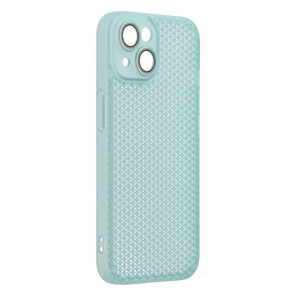 For iPhone 15 Case Heat Dissipation Hard PC Phone Cover with Camera Lens Protector