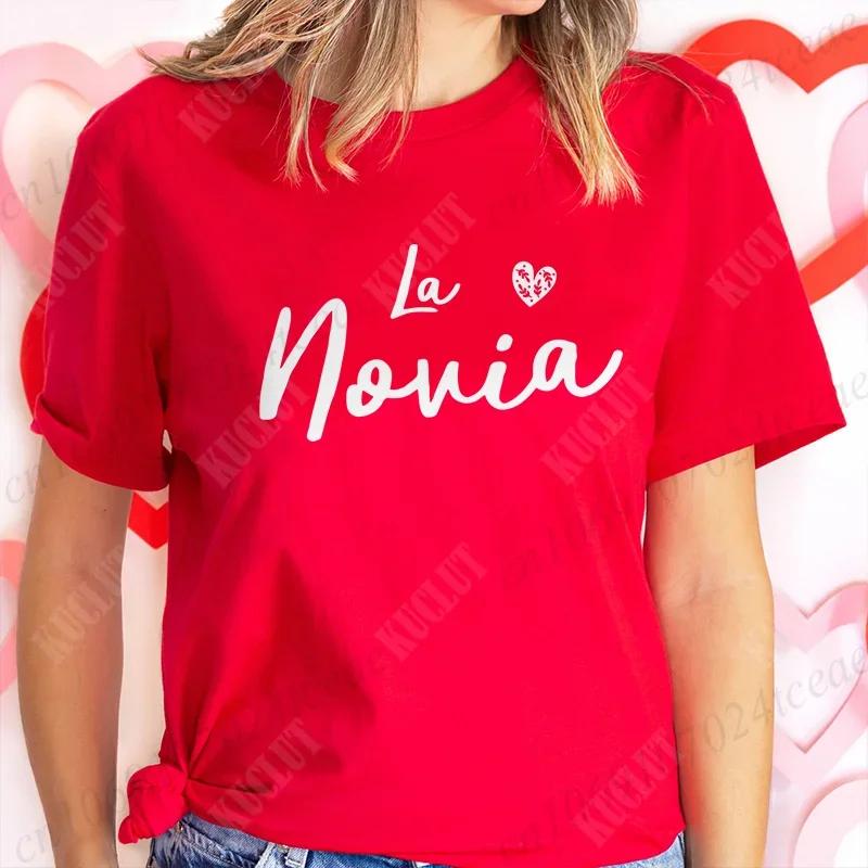 Spanish Girls Bachelorette Hen Party Tops for Women Team Bride Squad TShirt Single Farewell Tees Bridal Wedding Women Clothing