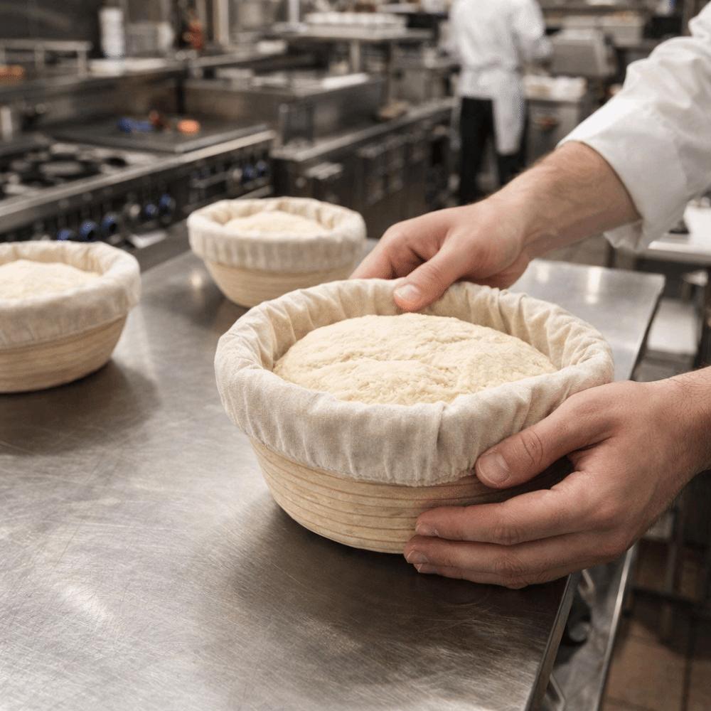 6 Pieces Round/Oval Bread Basket Liner Breathable Bread Proofing Cloth  DIY Baking