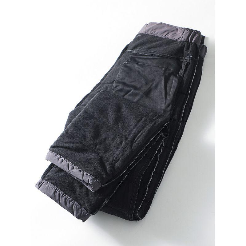 Export Export Tail Single Cotton Pants Men's Winter Fleece-lined Thickened Warm Pants Youth Men Straight-leg Casual Pants