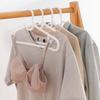 Household plastic hangers with hooks, space-saving, thickened and reinforced, non-marking pants and clothes hanger