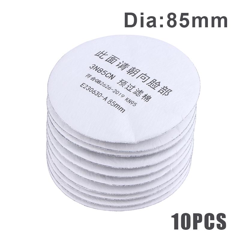 10Pcs 3N11 Filter Cotton For 3001/3301/3303/385 Gas Mask Cartridge 3200/308/1201 Dust Mask For Carpenter Builder Miner Polishing