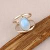 Moonstone Gemstone Oval Ring, 925 Silver Ring, Oval Ring, Statement Ring, Cabochon Ring, Handmade Jewelry