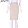 BITCED Women's Fashion Casual Solid Color Print Summer Spring Skirt