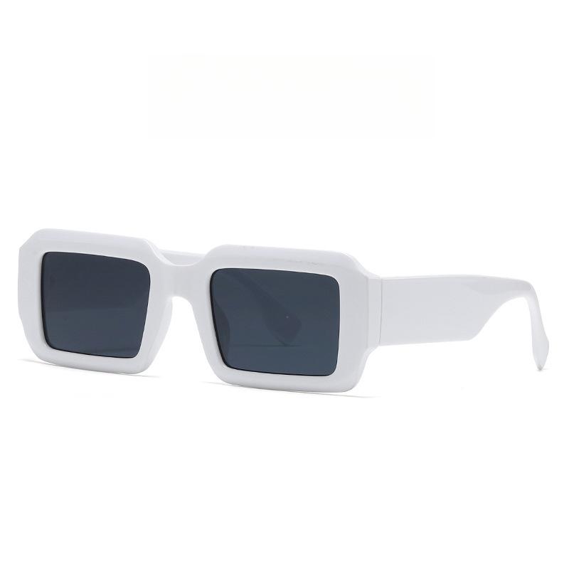Small Square Full Frame Sunglasses UV400 PC Frame & Lens Light Blocking