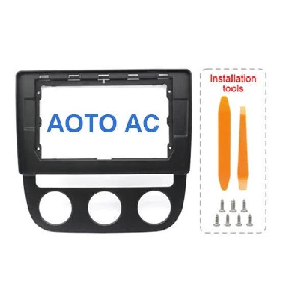 For VW Sagitar Jetta 5 Golf 5 Bora Vento 2006-2010 10 Inch Car Radio Frame Fascia Kit with Canbus Wiring Harness
