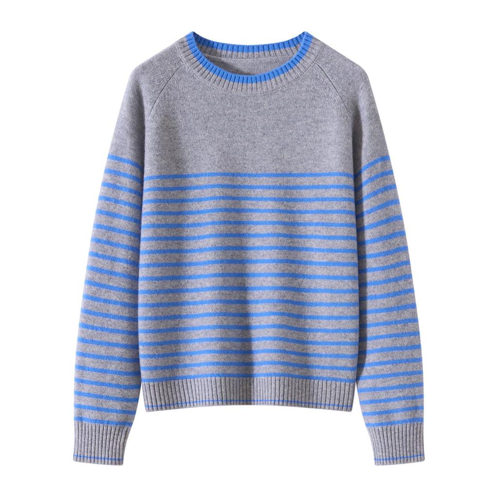 2026 Korean Style Soft Fluffy Women's Striped Sweater