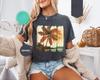 2026 Summer Womens Retro Tropical Island TShirt  Cotton and Breathable Short Sleeve Streetwear Oversized Loose Casual
