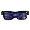 Led Party Glasses Multilingual USB Charge Led Flashing Luminous Eyewear Christmas Concert Birthday Party Holiday Glow Sunglasses