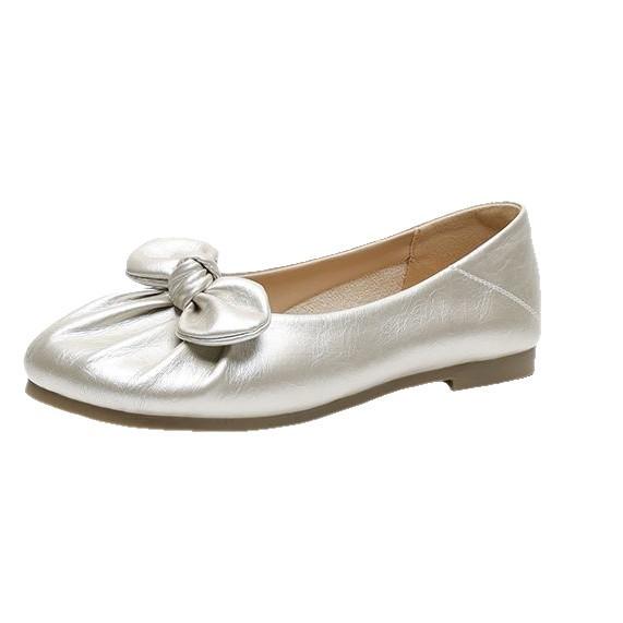 Great Good To Wear Bow Mary Jane Shoes Women's Autumn 2025 New One-pedal Soft-soled Shoes Ballet Flat-soled Shallow-mouth Single Shoes