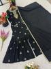 Black Salwar Kameez Sharara Set Indian Women Party Wear Pakistani Salwar Suit Dress