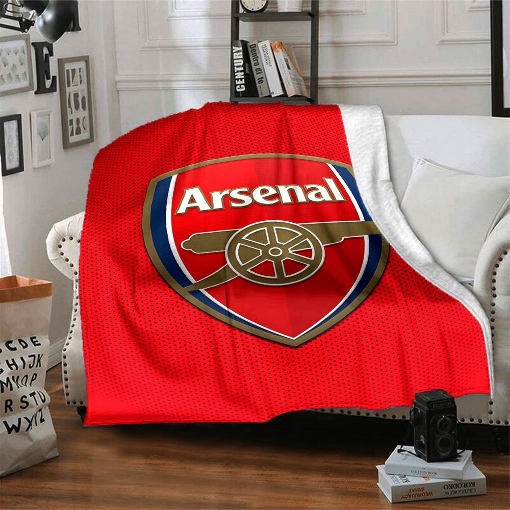 1pc A-Arsenal Blanket, Gift, for Men and Women, Soft Blanket, Good for Sofa Bed Couch Travel, Lightweight Flannel Blanket