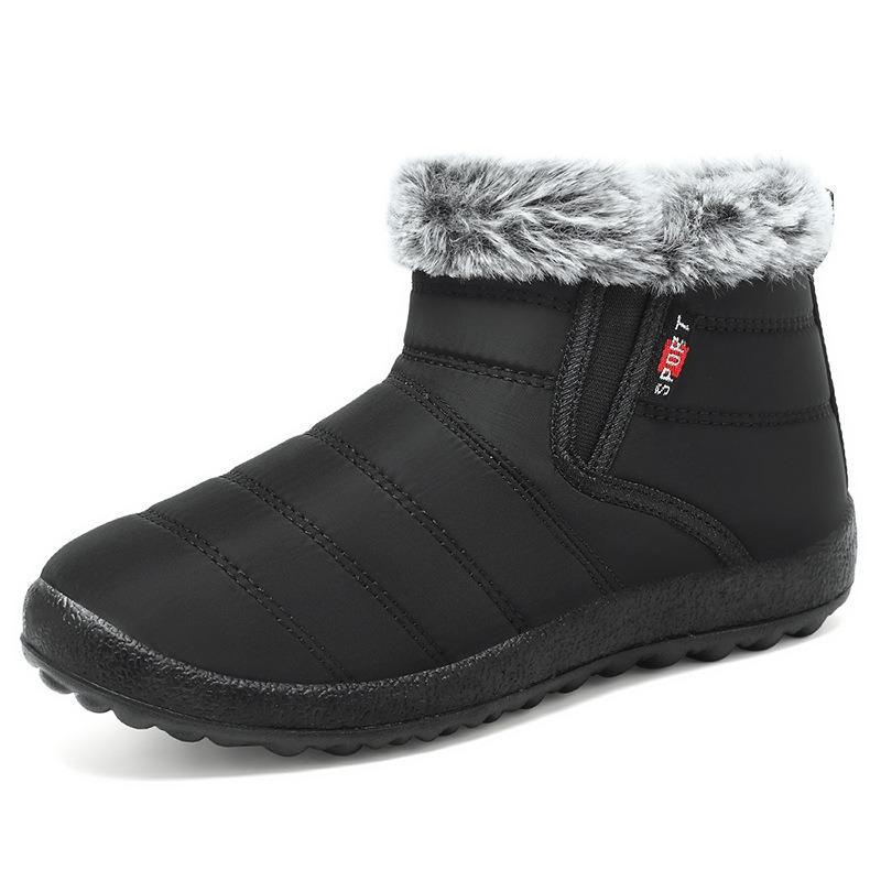 Shoes Women's cotton shoes Snow boots Fleece thickened cotton boots Warm women's boots One pedal women's short boots