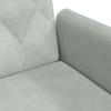 Sofa Bed with Armrests Light Grey Velvet