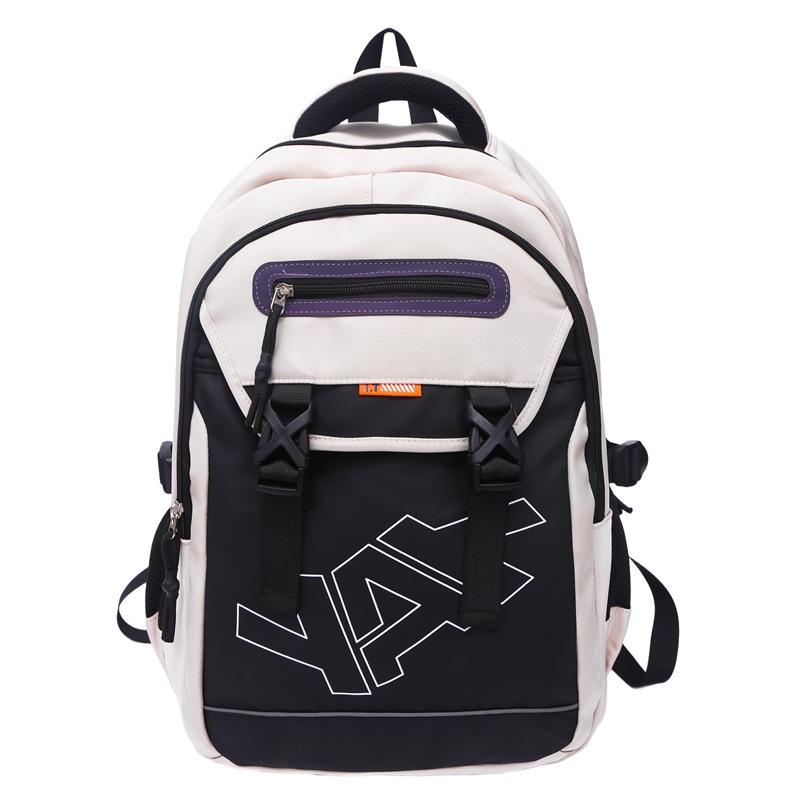 Double shoulder men's and women's computer bags, large capacity leisure burden reduction, middle school student sports schoolbag, high value backpack