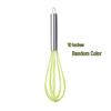 Lilang 10-inch Silicone Manual Whisk Set, 3-Pack