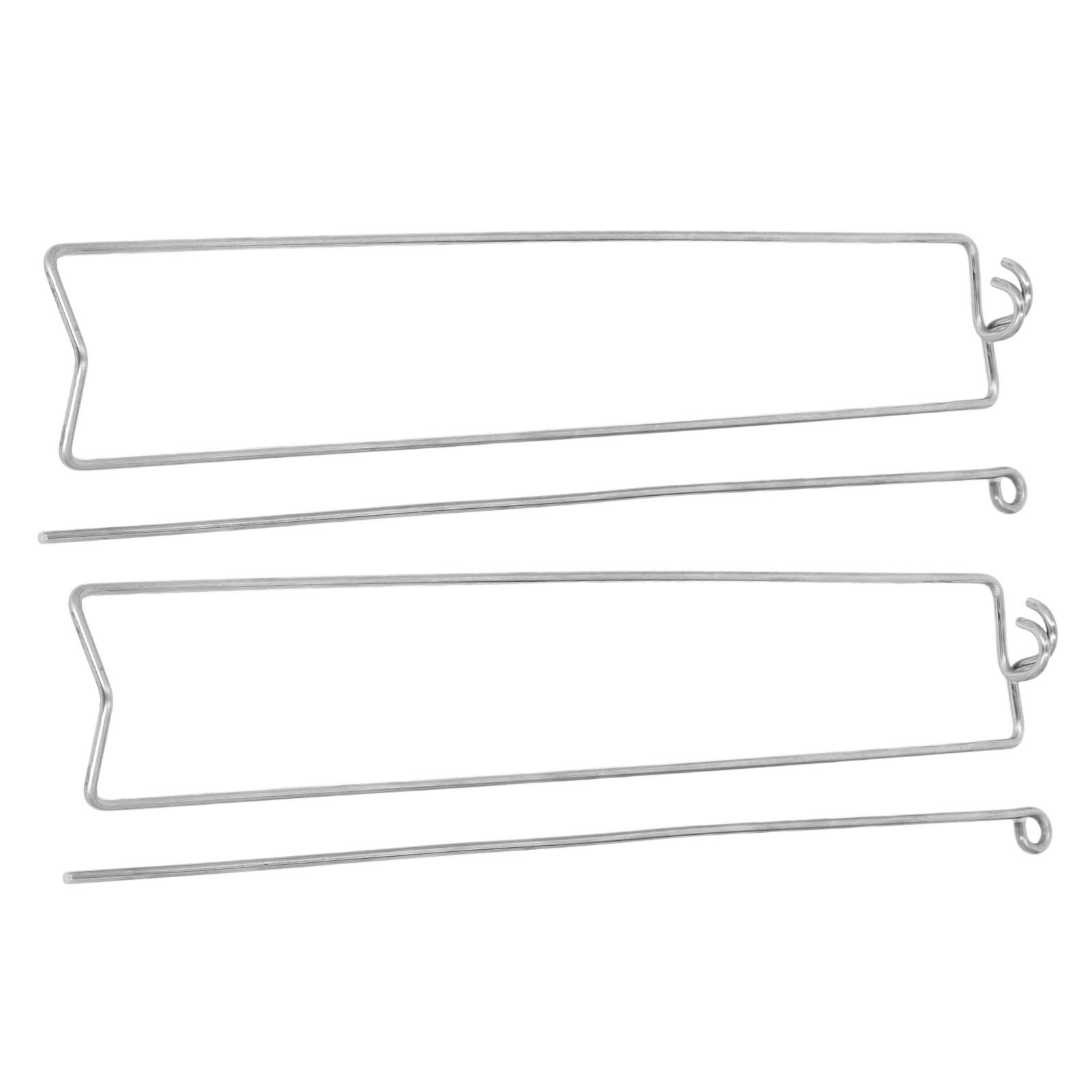 

2 шт. Вилки для барбекю из нержавеющей стали, решетки для куриных крылышек, набор инструментов для жарки на гриле для кемпинга на открытом воздухе