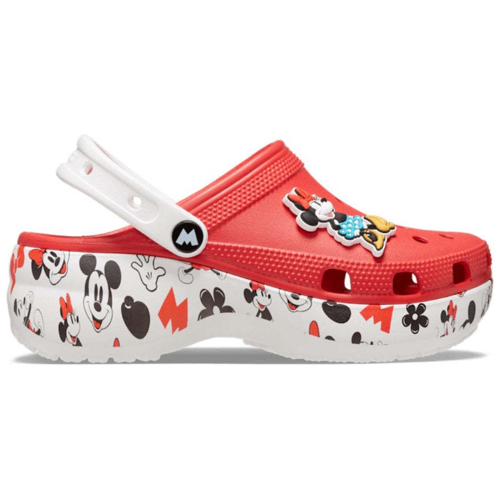 Crocs Mickey Comfortable Versatile Clogs Women Footwear Red 208885-8C1