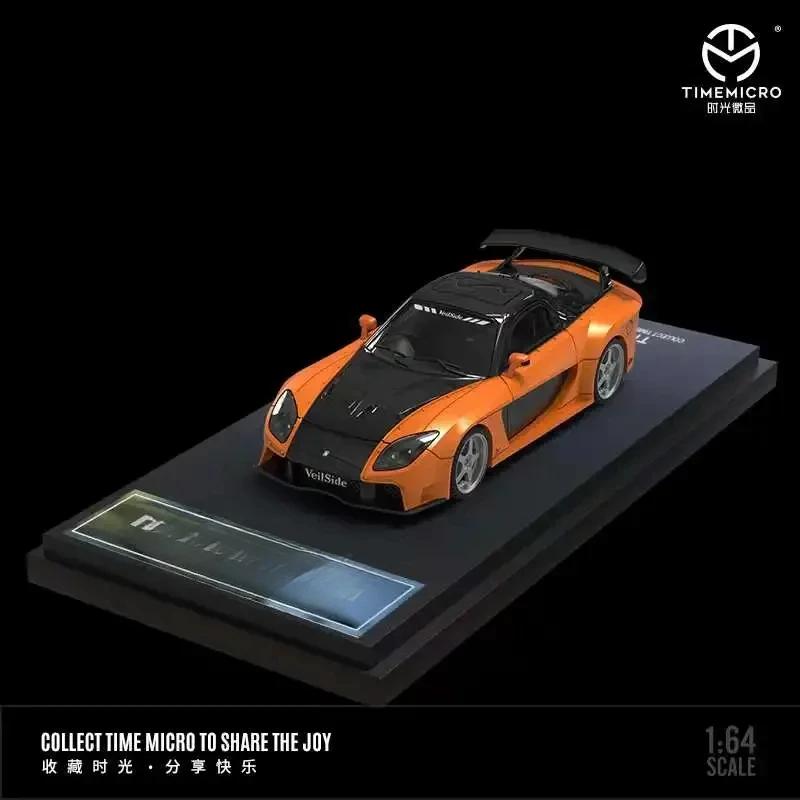 

**Preorder**TimeMicro1:64 RX-7 Veilside Fast Furious BlackOrange Model Car