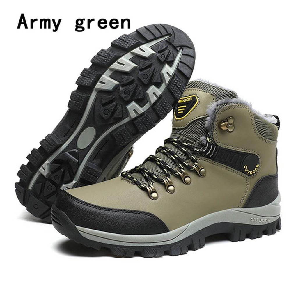 Winter Plus Velvet Warmth Wasserdichte Wanderstiefel Schneestiefel Herren Baumwollschuhe