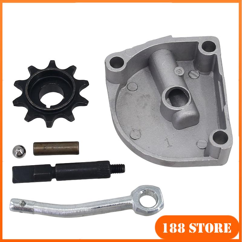 For 3 Holes Clutch Cover Clutch Arm Camshaft Nut Kit Fit 80cc Motorized Bicycle Accessories 10 Tooth Drive Sprocket