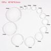 Clear Transparent Round Glass Cabochon 10/50 Pcs 6-40mm Flat Back for Scrapbooking Jewelry Making Craft Supplies