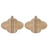 2Set Antique Hinge Small Brass Hinge for Drawer Door Cabinet Wardrobes Foldable Table Home