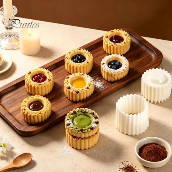 Backwerkzeuge für Gebäck Doppelseitige Mondkuchenform, Sonnenblumenmuster Wiederverwendbar ABS Handpresse Abnehmbar Einfach Kunststoff Dessert Dekoration