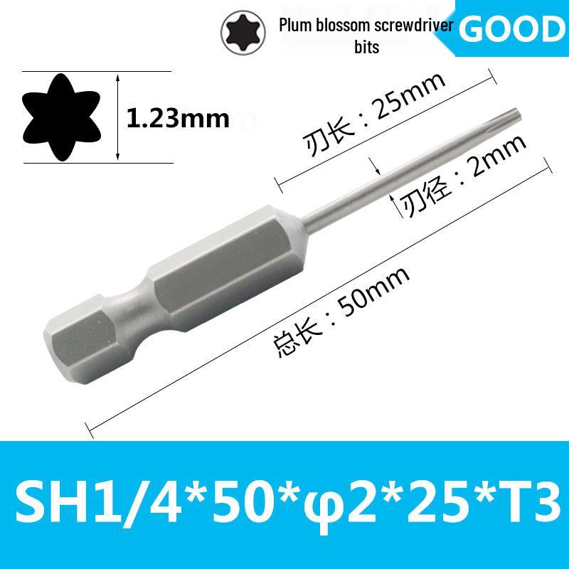 Premium Magnetic 1/4 Hex Star Screwdriver Bit Set - Sizes T5 to T40