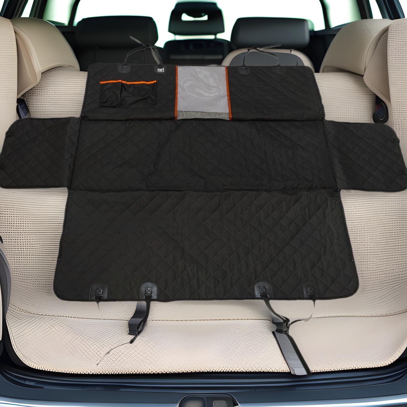 

Pet Car Seat Cushion - Waterproof, Anti-Dirt, Dog-Friendly Car-Mounted Mat 137x147 cm чёрный