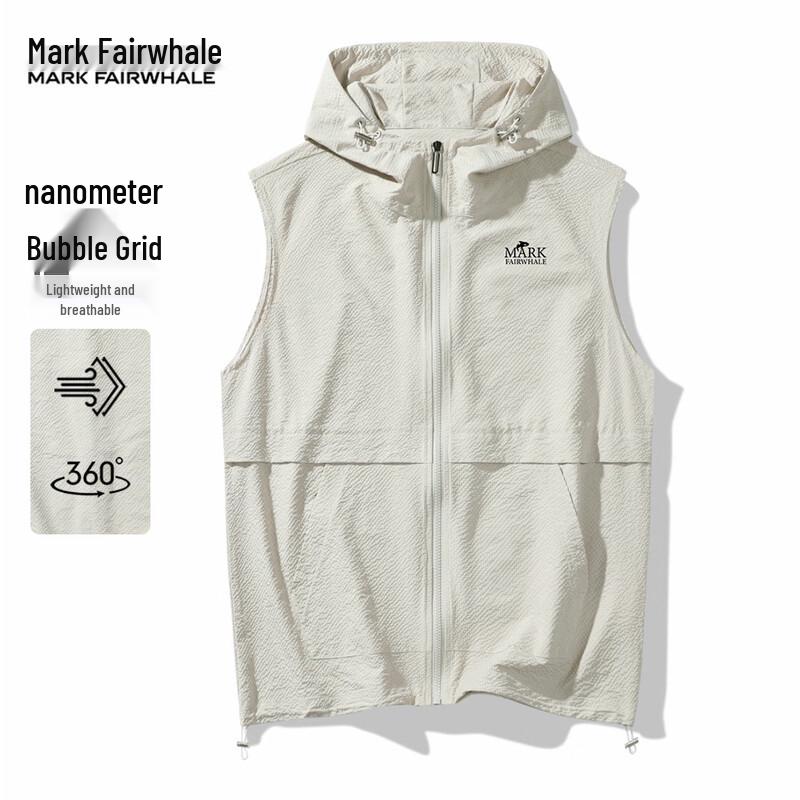 MARK FAIRWHALE Men s Summer Hooded Loose Vest M