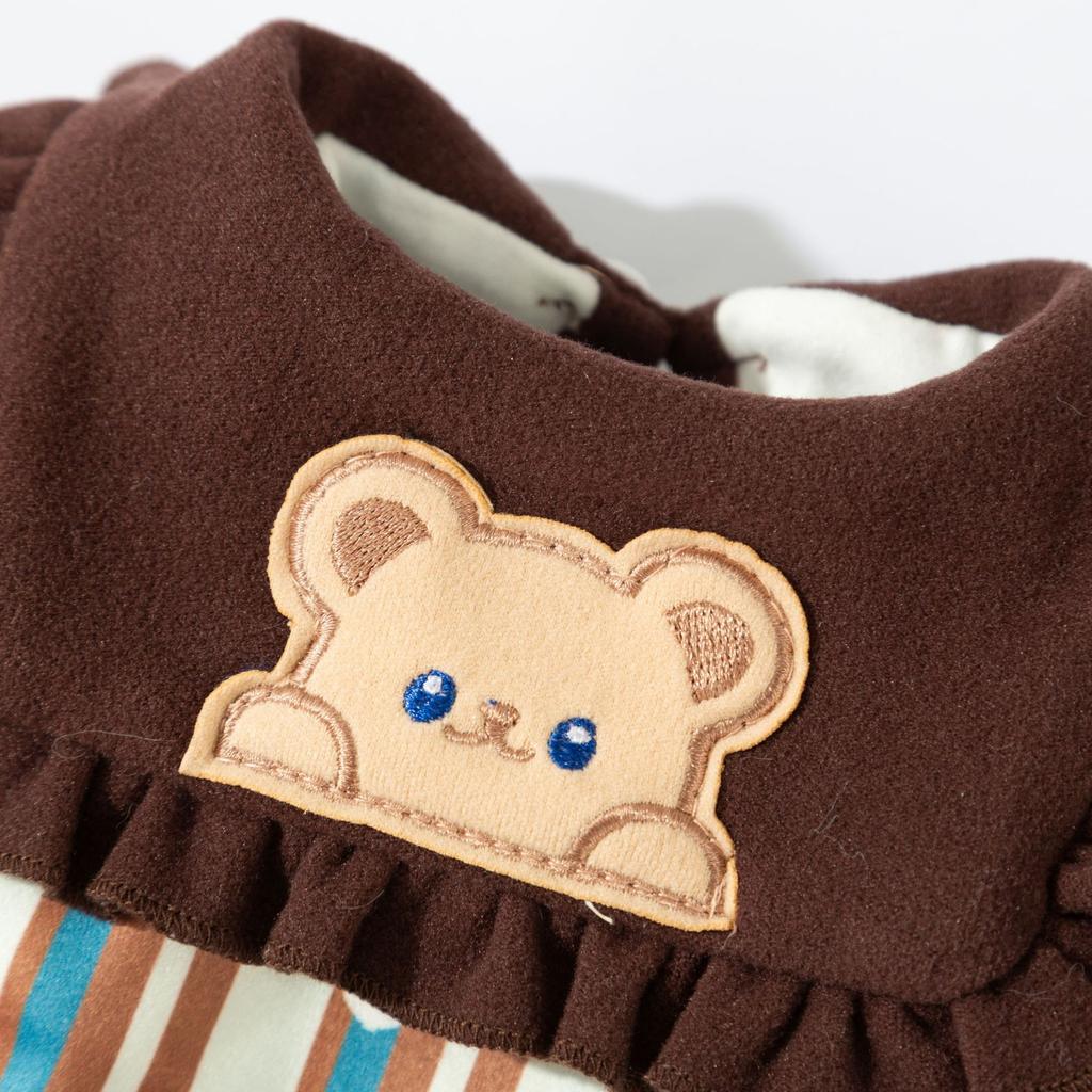 Autumn and Winter New Models Fei Navy Lace Collar Four-legged Belly Coat Dog Clothes Cat Clothes