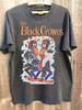 Sommer Lässiges und Atmungsaktives T-Shirt Top Unisex Baumwoll Top Selten 90er Jahre Black Crow Band Retro Chacoal T-Shirt
