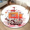 One Piece Jolly Roger Logo Runder Teppich Teppichboden Für Wohnzimmer Schlafzimmer Sofa Spielzimmer Dekoration Rutschfeste Bodenmatte
