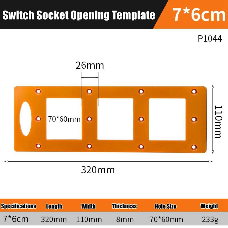 Electrician 86 Type Wire Box Switches and Sockets Open Hole Position Tools Hole Opening Tool Socket Slotting Template